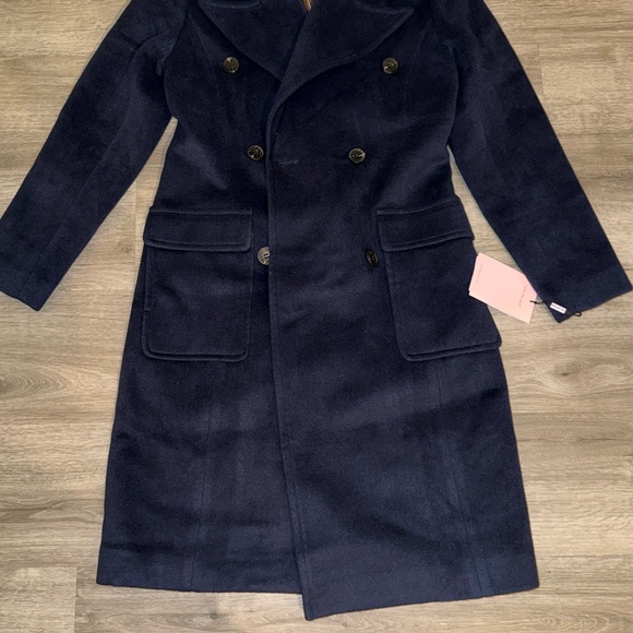 Avec Les Filles double breasted coat with cardigan dickie - Picture 8 of 16